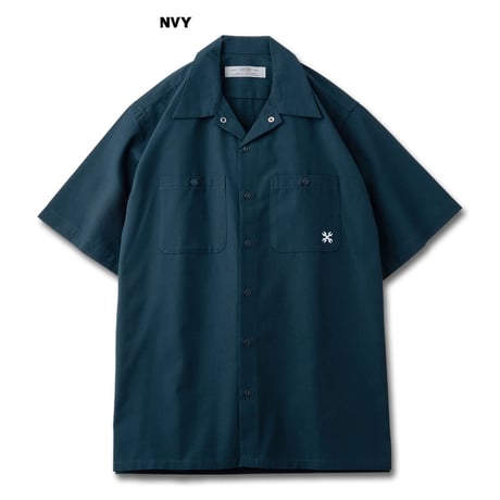BLUCO OL-21-108 STANDARD WORK SHIRT S/S (WHT-STP/BLK/BLU/KHK/NVY/GRY-STP/SAX-STP/BEG-STP/OLV-STP)