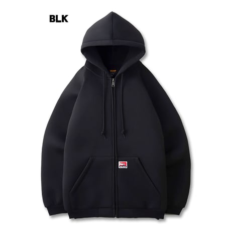 BLUCO(ブルコ) OL-13-020 BONDING KNIT ZIP HOODIE 3色(CAM/NVY/BLK)