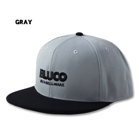 BLUCO(ブルコ) OL-61-019 6-PANEL CAP -LOGO- 4色(BLK/NVY/GRY/BRN)
