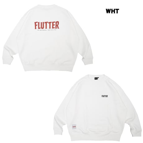 FLUTTER(フラッター) Og Logo B/S Sweat 4色(BLACK/ASH/NAVY/WHITE)