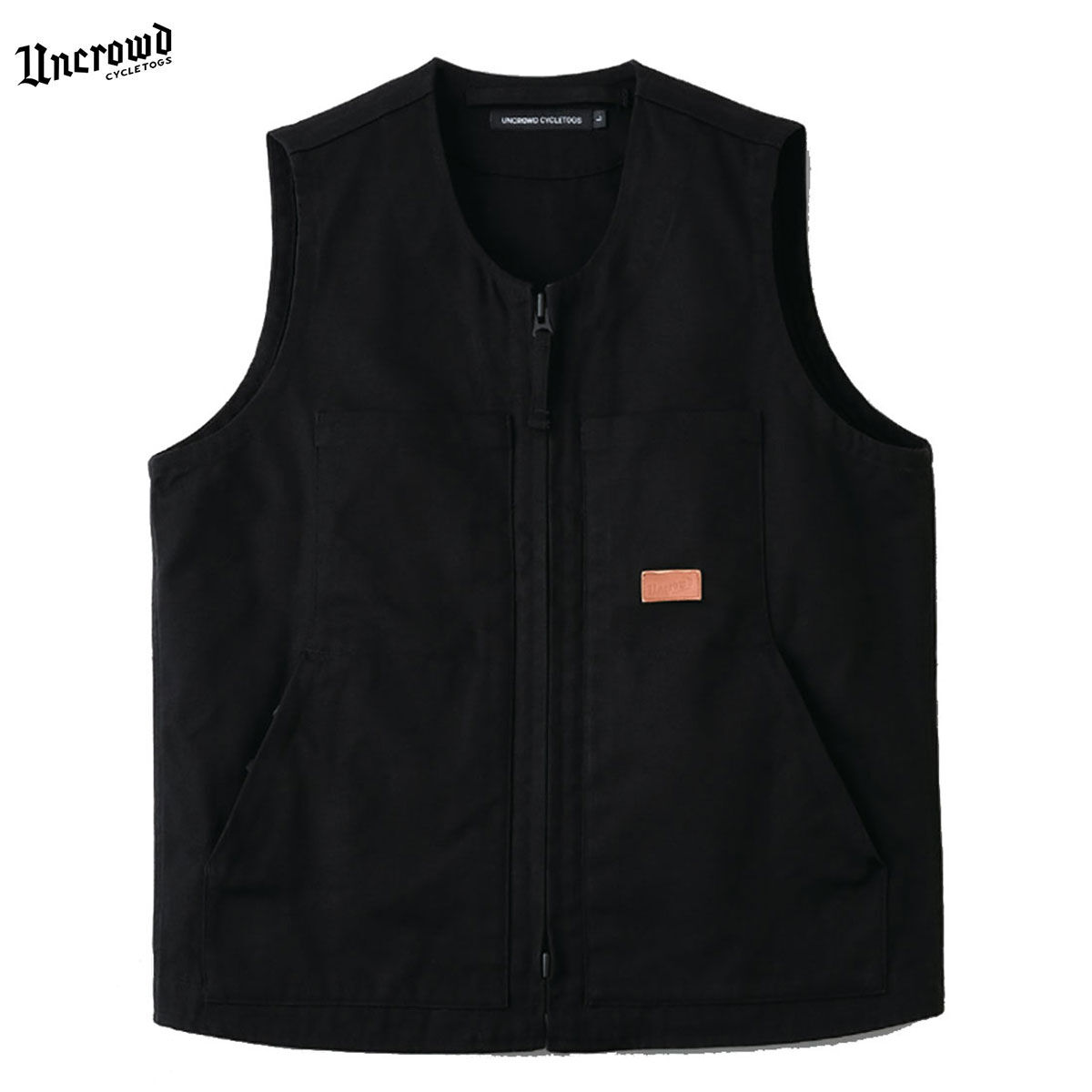UNCROWD アンクラウド ベスト RIDE Vest ブラック　L ブルコ ☆セールプライス!!☆UNCROWD(アンクラウド) UC-107-022 CANVAS