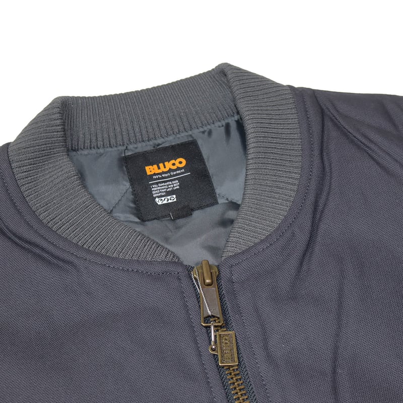 BLUCO(ブルコ) OL-35-013 RIB COLLAR DUCK VEST 3色(BL