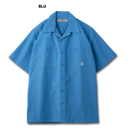 BLUCO OL-21-108 STANDARD WORK SHIRT S/S (WHT-STP/BLK/BLU/KHK/NVY/GRY-STP/SAX-STP/BEG-STP/OLV-STP)