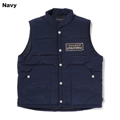 EVILACT(イーブルアクト) 2LAYER PD VEST 3色(Black/Navy/Blue)