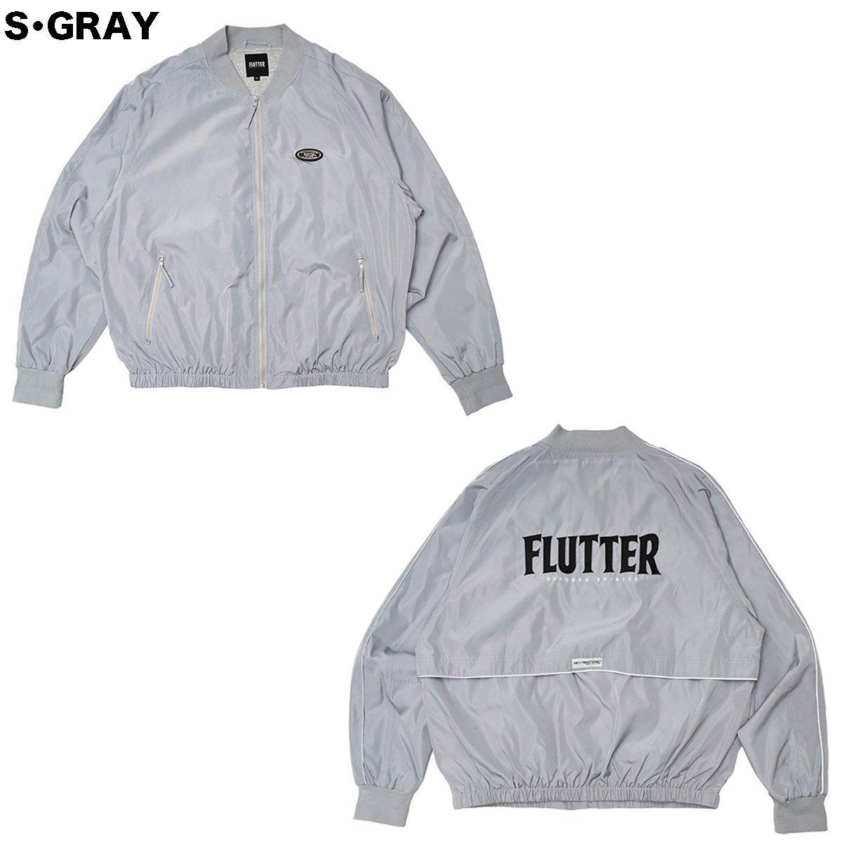 FLUTTER(フラッター) OG LOGO BOMBER JACKET 3色(BLACK/S