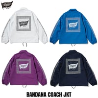 EVILACT(イーブルアクト) BANDANA COACH JKT 4色(WHITE/BLUE/PURPLE/NAVY)