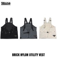☆15%OFFセール開催中!! BLUCO(ブルコ) OL-35-016 ブリックナイロン ユーティリティーベスト 3色(BLAC/KGRAY/IVORY)