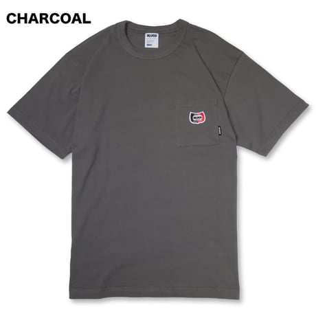 BLUCO(ブルコ) OL-22-023 ドライコットン ポケットTシャツ -Champ- 4色(BLACK/CHARCOAL/H.GRAY/WHITE)