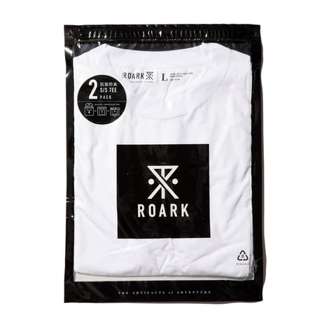 ROARK(ロアーク) REUSE 2PACK TEE(BLACK/WHITE)