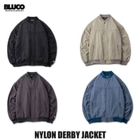 ☆セールプライス!!☆BLUCO(ブルコ) OL-31-005 NYLON DERBY JACKET 4色(BLK/BEG/CHL/L.BLU)