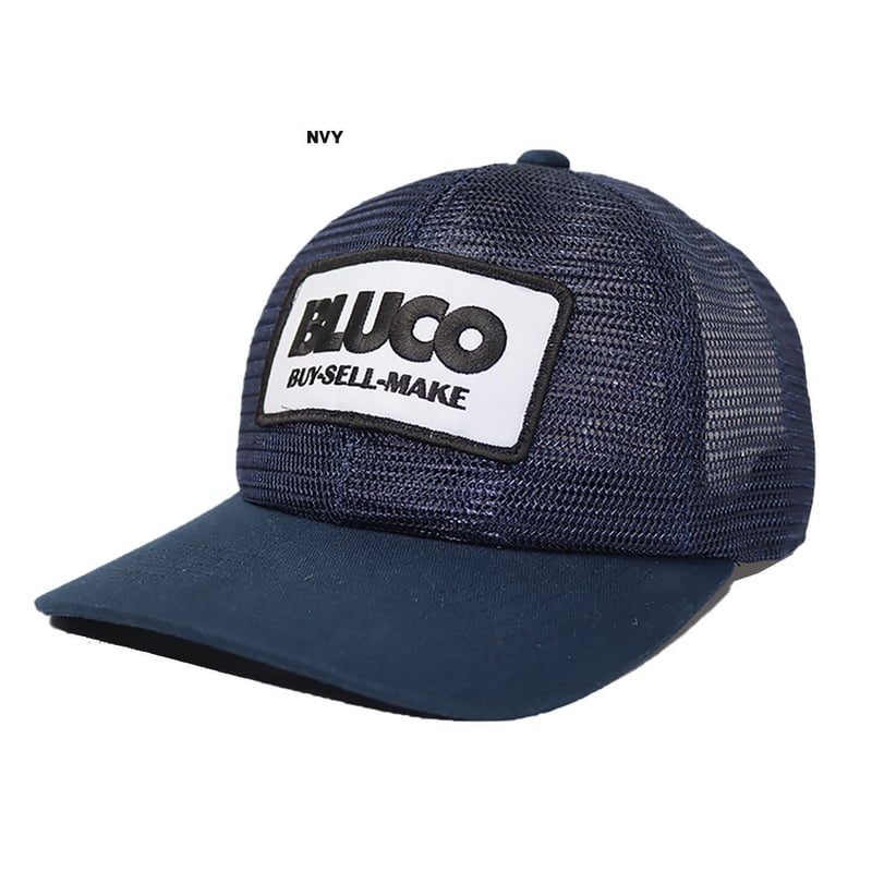 BLUCO(ブルコ) OL-1408 FULL MESH CAP 4色(GRY-BLK/BLK
