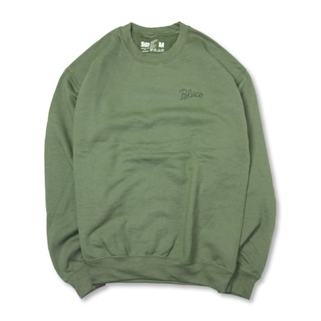 ☆セールプライス!!☆BLUCO(ブルコ) OL-910-022 SWEATSHIRTS -LOGO STITCH- 4色(BLK/BRN/OLV/SND)