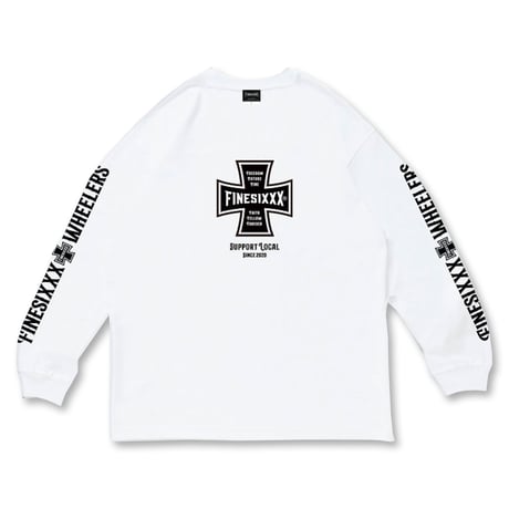 FINESIXXX(ファインシックス) FINE CROSS L/S 3色(BLACK/WHITE/PURPLE)