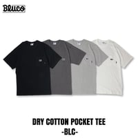BLUCO(ブルコ) OL-22-022 ドライコットン ポケットTシャツ -BLC- 4色(BLACK/CHARCOAL/H.GRAY/WHITE)