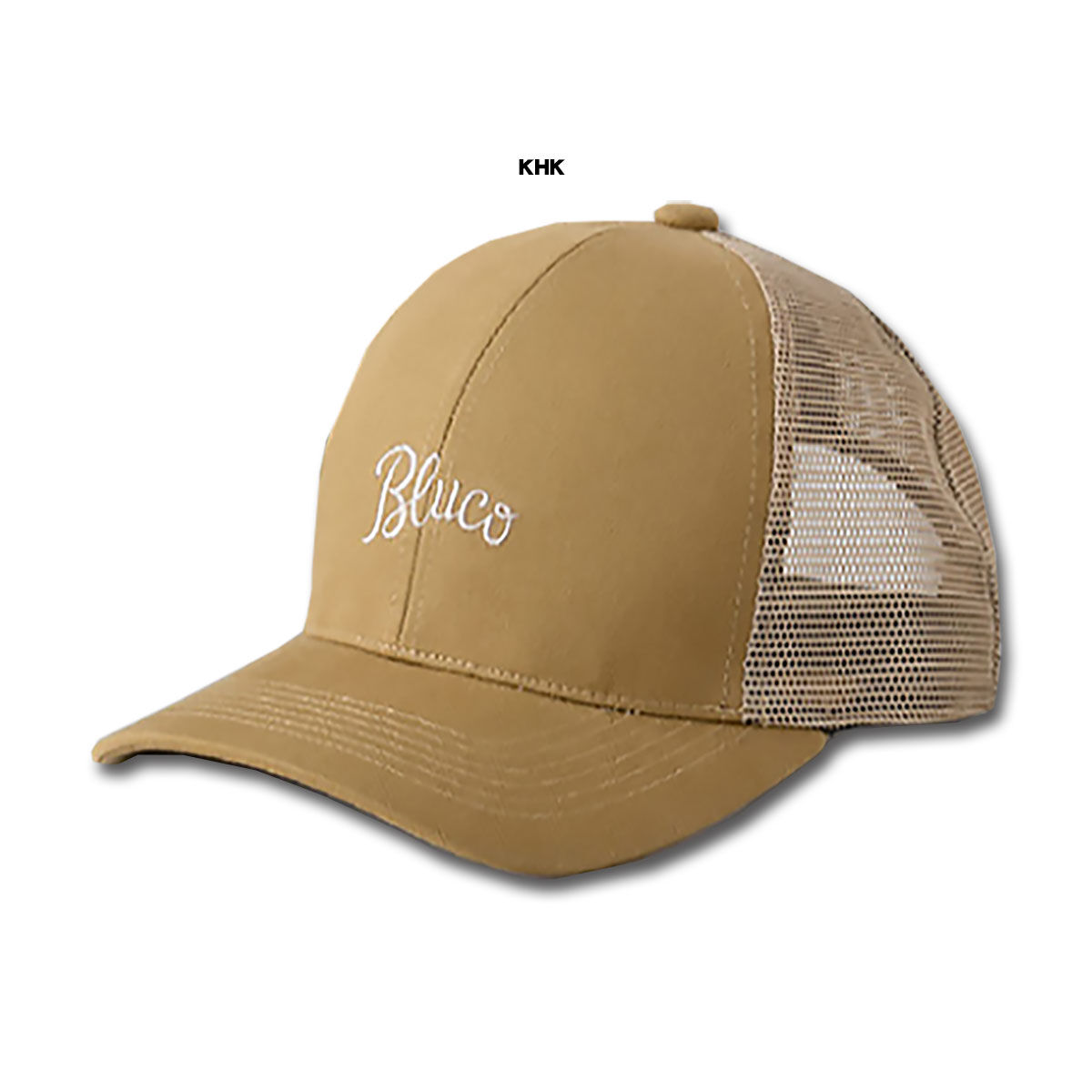 BLUCO(ブルコ) OL-1407 MESH CAP -Script- 4色(NVY/OLV