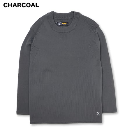☆セールプライス!! BLUCO(ブルコ) OL-15-001 CREW NECK RIB KNIT SWEATER 3色(CHARCOAL/GREIGE/NAVY)