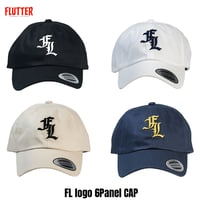 FLUTTER FL logo 6Panel CAP (BLACK/WHITE/L.BEIGE/NAVY)