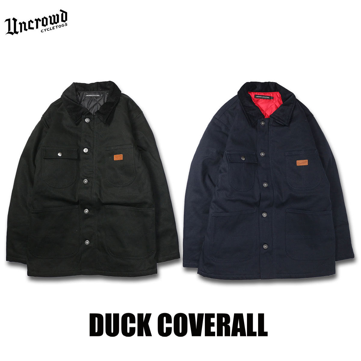 UNCROWD(アンクラウド) UC-412-022 DUCK COVERALL 2色(BLK/NVY)