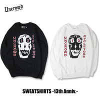 ☆セールプライス!!☆UNCROWD(アンクラウド) UC-820-022 SWEATSHIRTS -13th Anniv- 2色(BLK/WH)