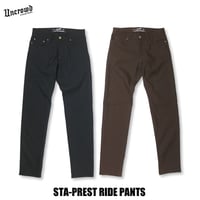 ☆セールプライス!!☆UNCROWD(アンクラウド) UC-130P-022 STA-PREST RIDE PANTS 2色(ブラック・ブラウン)