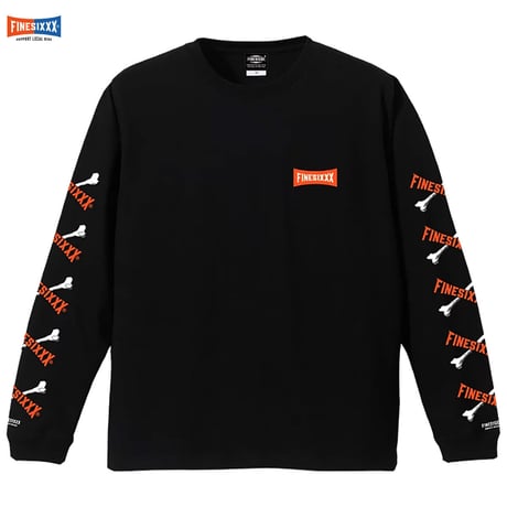 ☆セールプライス!! FINESIXXX(ファインシックス) SINGLE CROSSBONE GRAPHIC LONG SLEEVE3色(ホワイト・ブラック・パステル)
