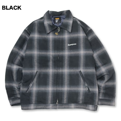 ☆セールプライス20%OFF!!&送料サービス中☆ BLUCO(ブルコ) OL-31-038 OMBRE CHECK WINTER WORK JACKET 2色(BLACK/BROWN)
