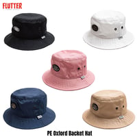 ☆セールプライス!! FLUTTER(フラッター) PE Oxford Backet Hat 5色(BLK/WHT/PNK/NVY/BEG)