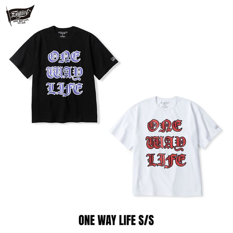 セールプライス!! EVILACT(イーブルアクト) ONE WAY LIFE S/S (ブラ