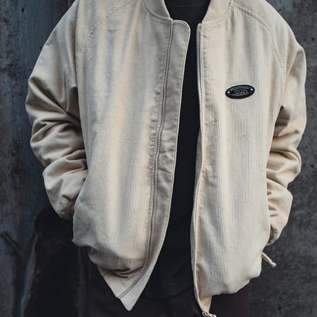☆セールプライス20%OFF!! FLUTTER(フラッター) CORDUROY BOMBER JACKET 3色(BLACK/BROWN/SAND)