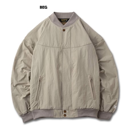 ☆セールプライス!!☆BLUCO(ブルコ) OL-31-005 NYLON DERBY JACKET 4色(BLK/BEG/CHL/L.BLU)