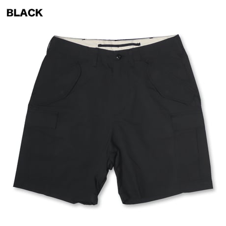 UNIVERSAL OVERALL(ユニバーサルオーバーオール) C/N CARGO SHORTS 2色(BLACK/OLIVE)