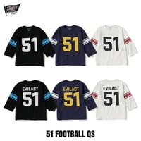 EVILACT(イーブルアクト) 51 FOOTBALL QS 3色(BLACK/NAVY/WHITE)
