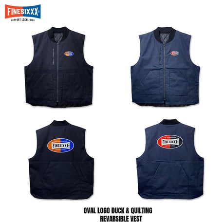 FINESIXXX ファインシックス ダック & キルティング 2WAY ベスト ファインシックス FINESIXXX OVAL LOGO DUCK & QUILTING 2WAY
