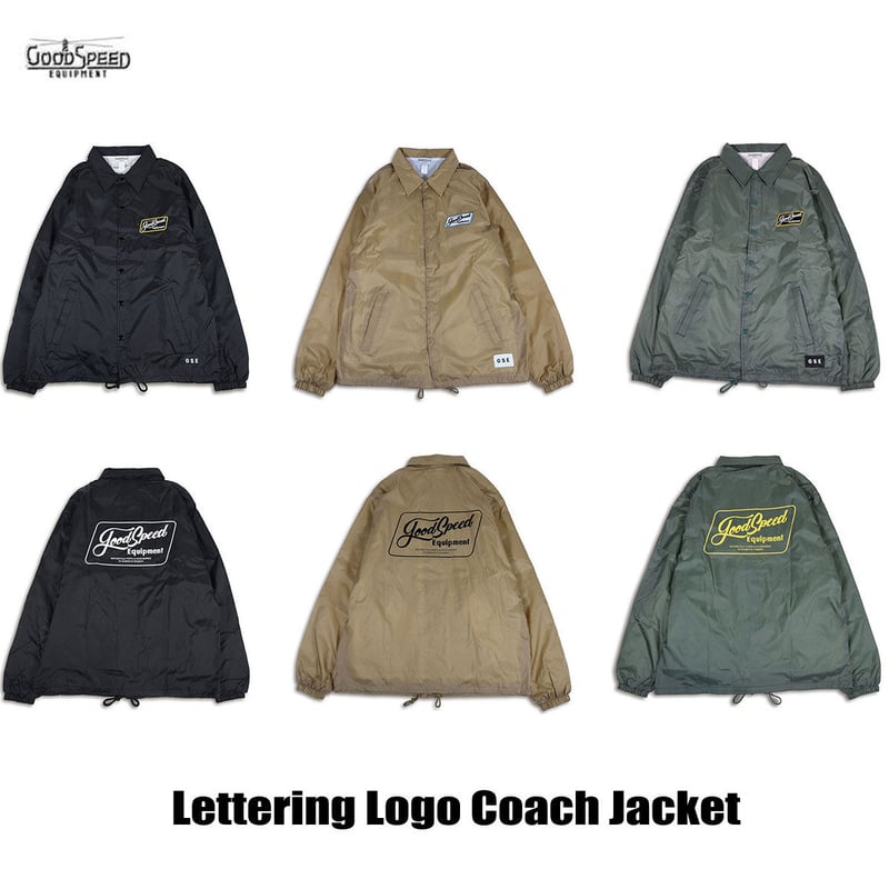 GOODSPEED equipment Lettering Logo Coach Jacket...