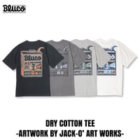 BLUCO(ブルコ) OL-22-020 ドライコットン Tシャツ -Artwork by JACK-O’ ART WORKS- 4色(BLACK/CHARCOAL/H.GRAY/WHITE)
