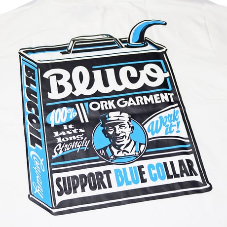BLUCO(ブルコ) OL-22-020 ドライコットン Tシャツ -Artwork by JACK-O’ ART WORKS- 4色(BLACK/CHARCOAL/H.GRAY/WHITE)
