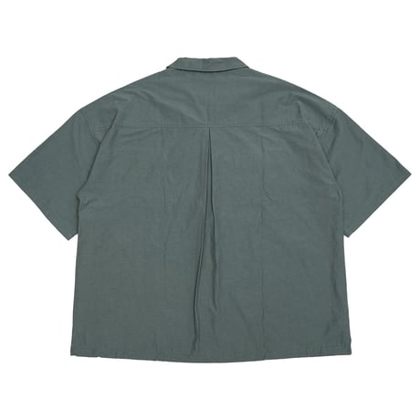 FLUTTER(フラッター) T/C Open Collar S/S Work Shirts 3色(L.BEIGE/BLACK/B.GREEN)