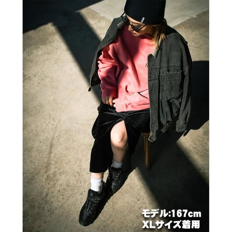 ☆セールプライス!! FLUTTER(フラッター) Pigment Dye B/S OG logo Sweat 2色(Dullness Blue/Dullness Pink)