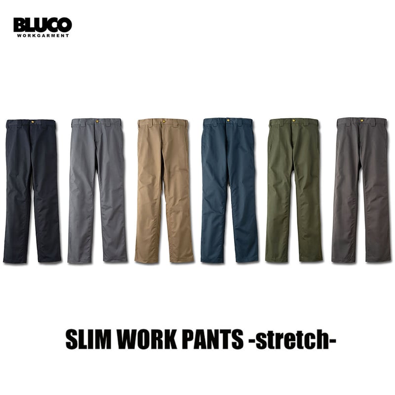 BLUCO(ブルコ) OL-0063E SLIM WORK PANTS -strech- 6色...