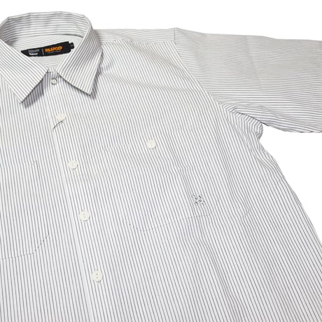 ☆セールプライス!! BLUCO(ブルコ) OL-21-118 STANDARD STRIPE WORK SHIRT S/S 4色(GRAY/SAX/NAVY/WHITE)