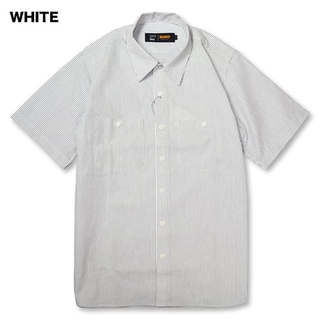 ☆セールプライス!! BLUCO(ブルコ) OL-21-118 STANDARD STRIPE WORK SHIRT S/S 4色(GRAY/SAX/NAVY/WHITE)