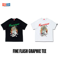 ☆セールプライス!! FINESIXXX(ファインシックス) FINE FLASH GRAPHIC TEE 2色(ブラック/ホワイト)