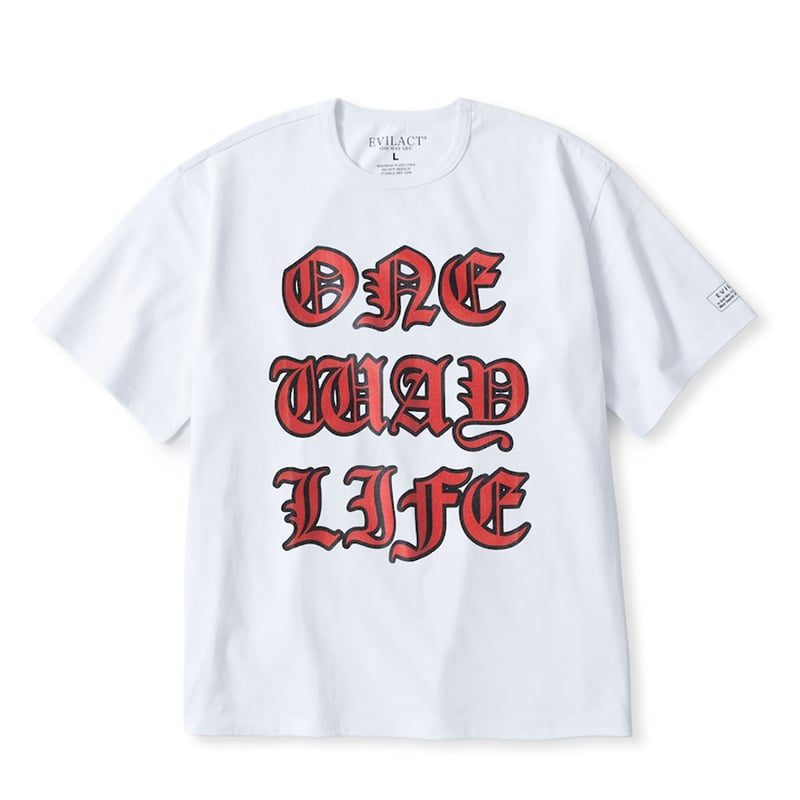 セールプライス!! EVILACT(イーブルアクト) ONE WAY LIFE S/S (ブラ