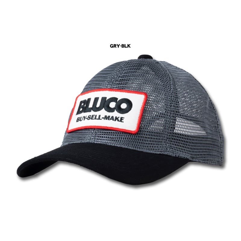 BLUCO(ブルコ) OL-1408 FULL MESH CAP 4色(GRY-BLK/BLK