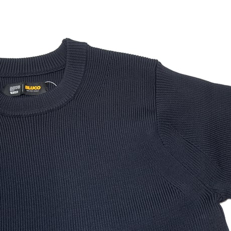 ☆セールプライス!! BLUCO(ブルコ) OL-15-001 CREW NECK RIB KNIT SWEATER 3色(CHARCOAL/GREIGE/NAVY)