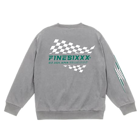 FINESIXXX(ファインシックス) FINE-FLAG GRAPHIC SWEAT 2色(ブラック/グレー)