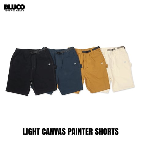 ☆セールプライス!! BLUCO(ブルコ) OL-45-008 LIGHT CANVAS PAINTER SHORTS 4色(BLACK/BLUCO BLUE/CAMEL/IVORY)