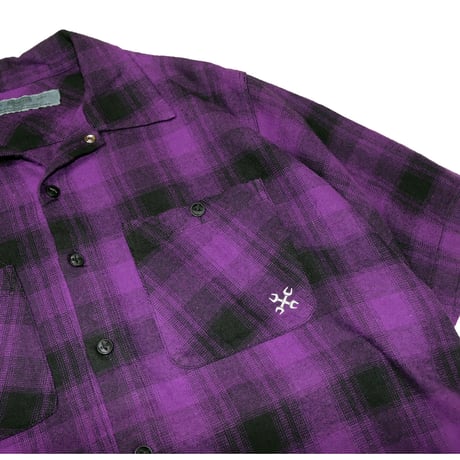 ☆セールプライス!!☆BLUCO(ブルコ) OL-1106 OMBRE WORK SHIRT S/S 3色(BLK/B.RED/PPL)