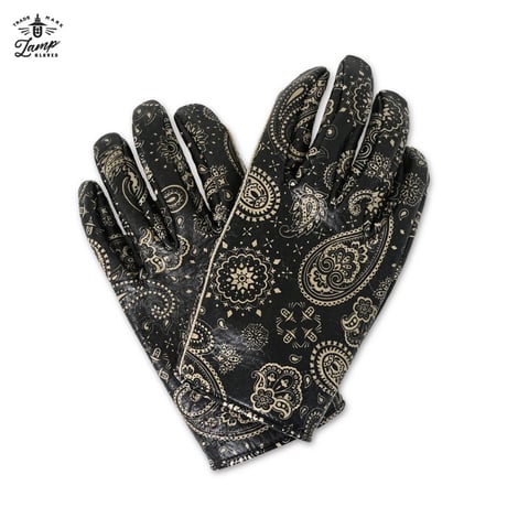 Lamp Gloves SHORTY- PAISLEY BLACK Lサイズ LAMP GLOVES LIMITED MODEL 