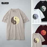 ☆セールプライス!!☆BLUCO(ブルコ) OL-802-22 PRINT TEE’S -Yin yang- 全4色(ブラック/バーガンディ/サンド/ホワイト)